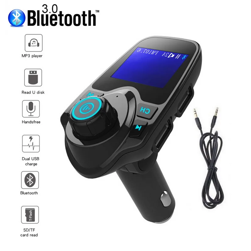 Автомобильный Bluetooth fm-передатчик MP3 плеер аудио Радио адаптер громкой