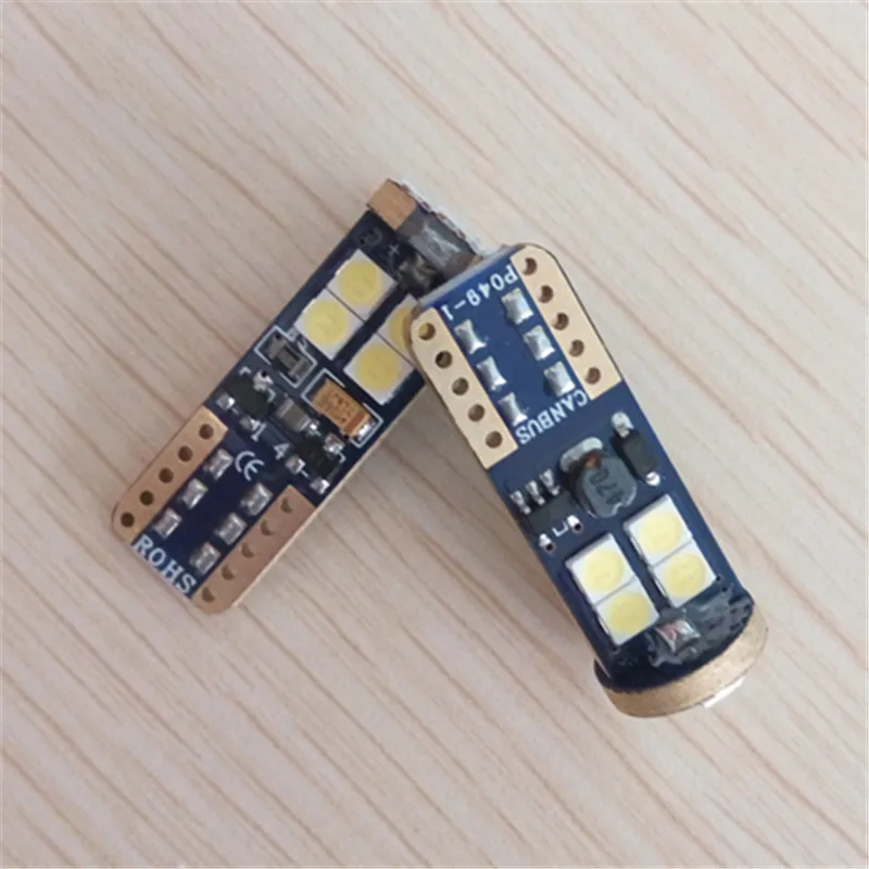 W5W T10 светодиодный OBC Canbus 12 SMD 3030 ошибок 168 194 лампа для салона автомобиля купольная