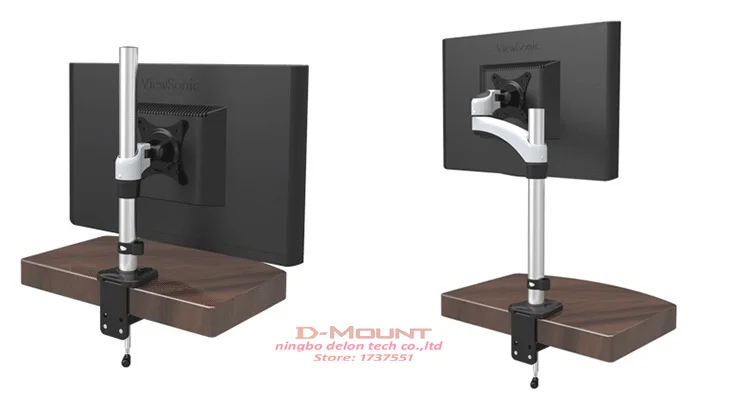 D-MOUNT DL-JF111 авиационная алюминиевая втулка База Зажим 1"-27" экран ЖК-телевизор стенд монитор настольная Поддержка кронштейн вращающийся держатель