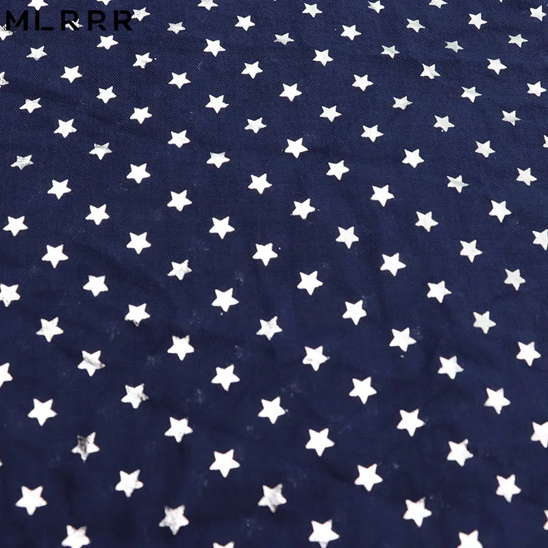 MLRRR Новая мода горячая штамповка длинный Серебряный принт маленькая