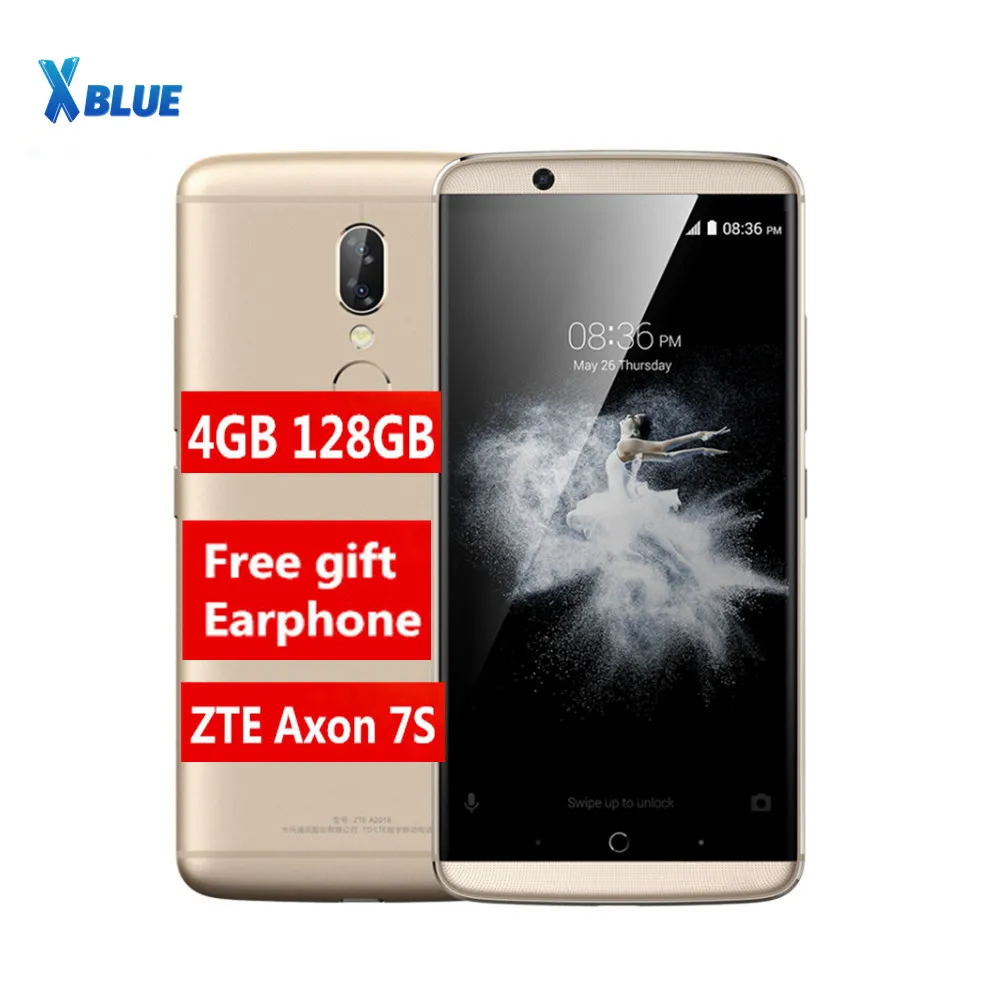 Смартфон ZTE Axon7S A2018 Axon 7s процессор Snapdragon 821 ОЗУ 4 Гб ПЗУ 128 ГБ android 7 1 экран 5 дюйма 2K