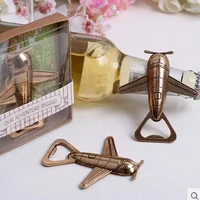 wedding favor gift and giveaways for guest let the adventure begin airplane bottle opener party souvenir 1piece