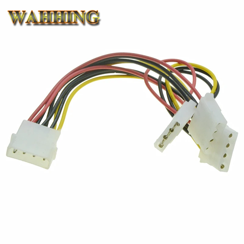 10 шт. 4 контактный разъем Molex Male 3 порта разветвитель питания для компьютера кабеля