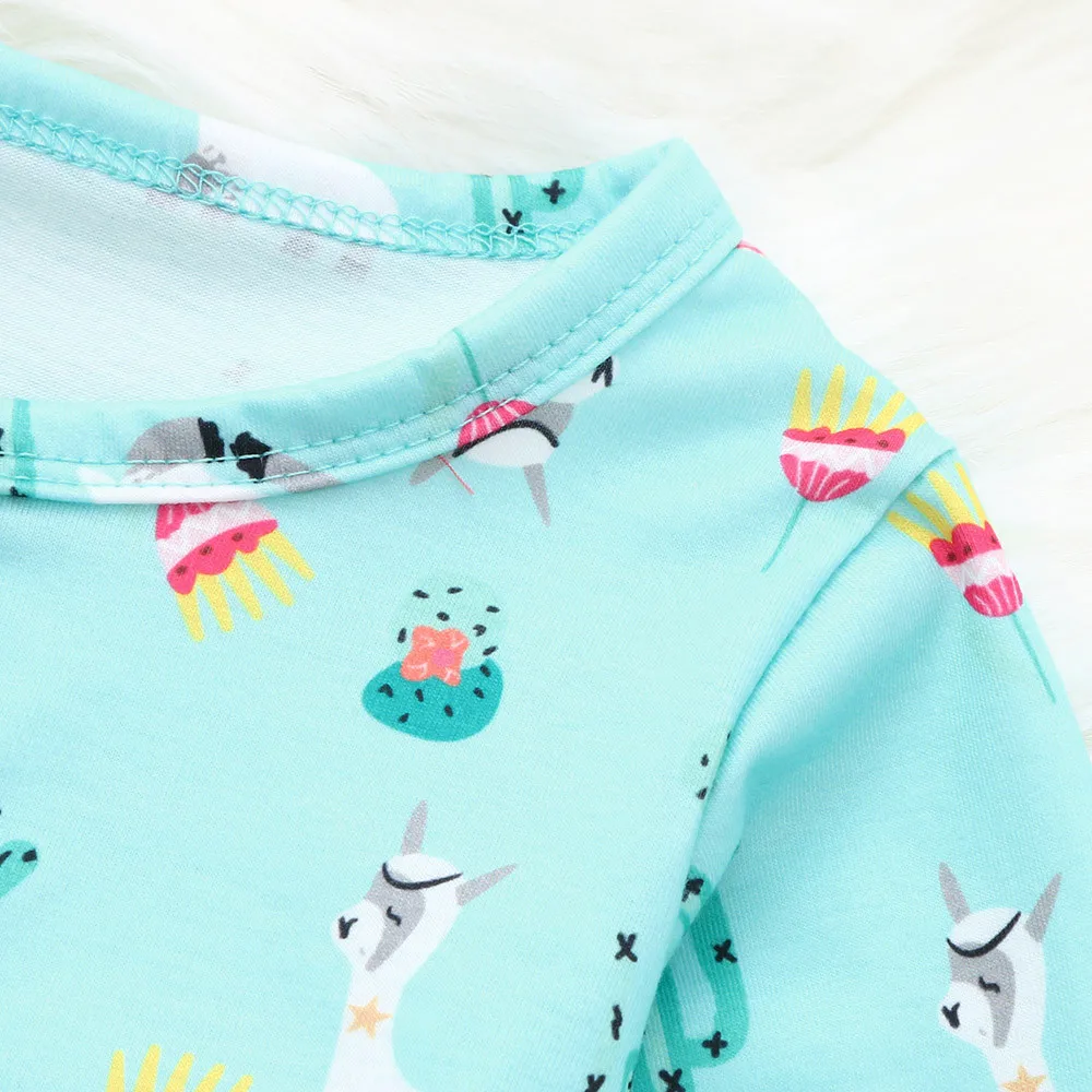 Infant Baby Girls Boys Long Sleeve Alpaca Print baby boy clothes summer Romper Jumpsuit Clothes Outfits JAN14 | Детская одежда и