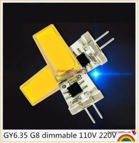 Dimmable LED COB 10W GY6.35 G8 110V 220V cob2508 crystal Light|Светодиодные лампы и трубки| |