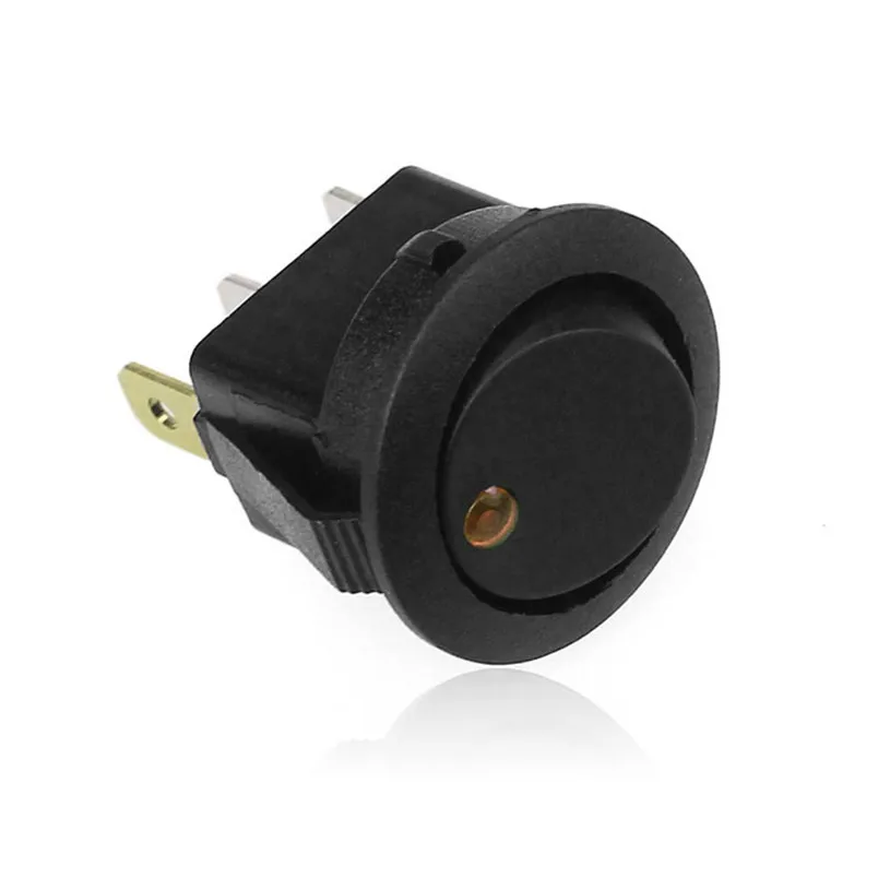 16A 12 V Светодиодный точечный свет автомобиля Лодка Круглый Рокер ВКЛ/ВЫКЛ SPST