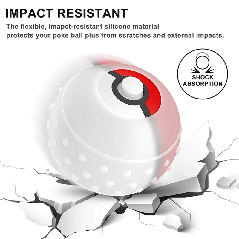 Силиконовый защитный чехол для Pokeball мягкий Plus защита контроллера Nintendo|Сумки| |