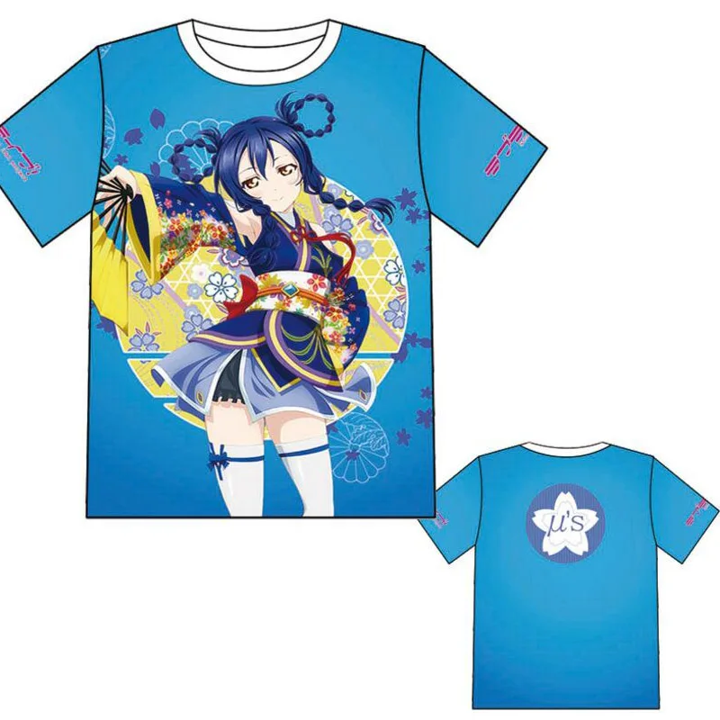 6 LoveLive! U's Aqours футболка Косплей Костюм Love Live Minami Kotori летняя футболка с короткими рукавами повседневные футболки - Цвет: 6