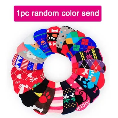 random color 1pc Свитер для домашних животных для собак и кошек теплая удобная одежда для щенков вязаный костюм маленький свитер для собаки для кошки осенью и зимой случайный цвет - Цвет: random color 1pc