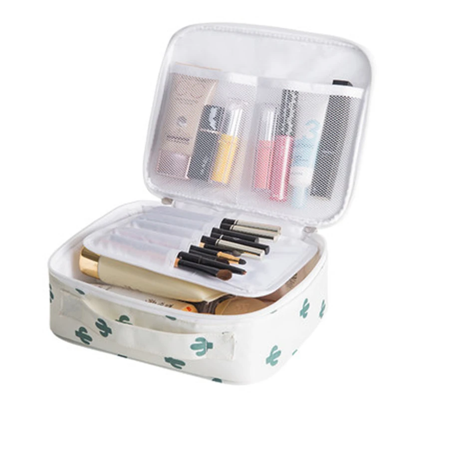 Beli Wanita Kartun Tas Kosmetik Yang Indah Perjalanan Organizer Zip Kunci Tas Makeup Cepat Organizador Peralatan De Maquiagem Rumah Penyimpanan Lucu 1001