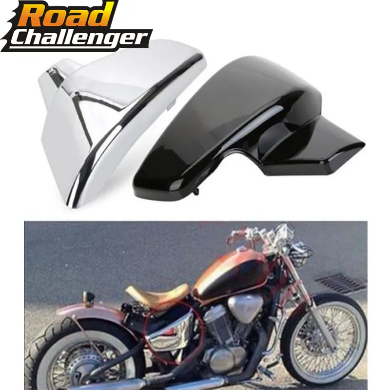 

Black Battery Cover Side Fairing Motorcycle For Honda VLX 600 1999-2008 VT 600 C CD Shadow VLX Deluxe STEED400 1999-2007