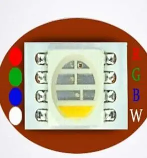 Новая Светодиодная лента 5050 SMD 4 в 1 RGBW (теплый белый) вход DC12V 5 м длину не