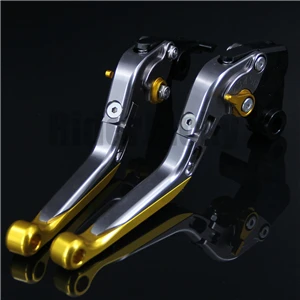 Golden Titanium Синий+ титановый Мотоцикл с ЧПУ регулируемые(складные и выдвижные) тормозные рычаги сцепления для Yamaha XTZ 750 Super Tenere 1989-1997 1996 - Цвет: Golden Titanium