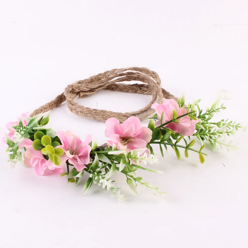 2017 новая летняя модная Заколка цветок для девочек фотосессии корона маленькая