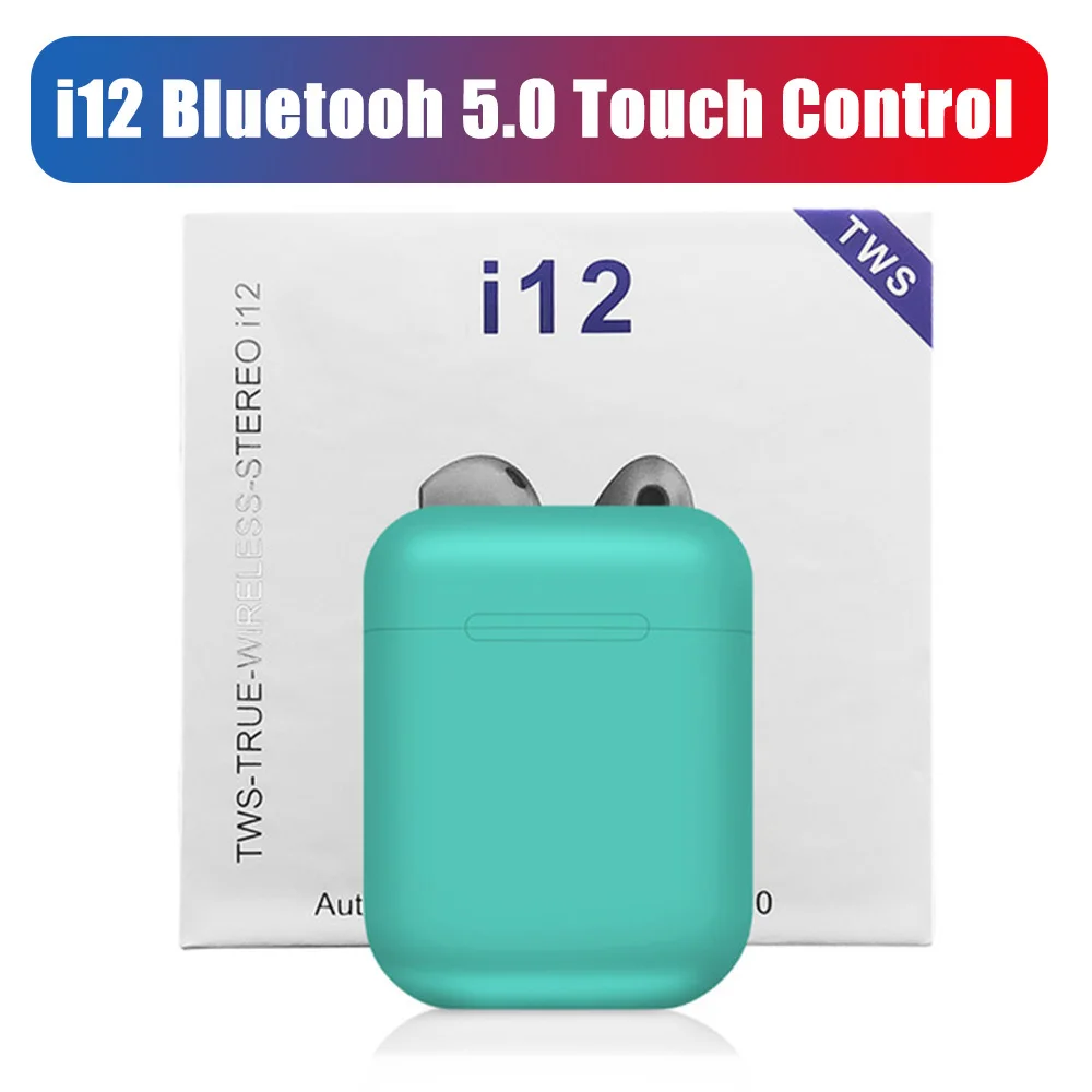 I12 Tws Bluetooth 5,0 наушники, мини беспроводные гарнитуры, настоящие беспроводные стерео наушники для Iphone Android телефонов