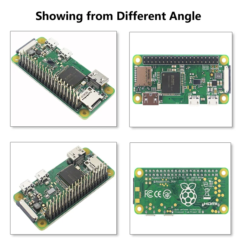 Raspberry Pi Zero WH предварительно припаянные 410PIN GPIO заголовки с 512 МБ ОЗУ 1 ГГц cpu мини ПК