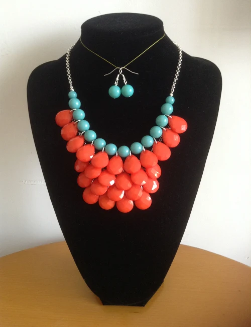 Minimum Order $20 (mixed order) Teardrop statement bubble bib Silver Chain anthropology necklace | Украшения и аксессуары
