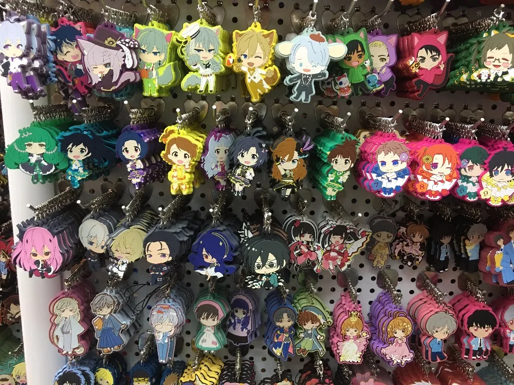 Fate stay night/Touhou project/KUROKO NO BASK оригинальные японские аниме фигурки резиновые подвески для мобильного телефона/брелок/ремешок