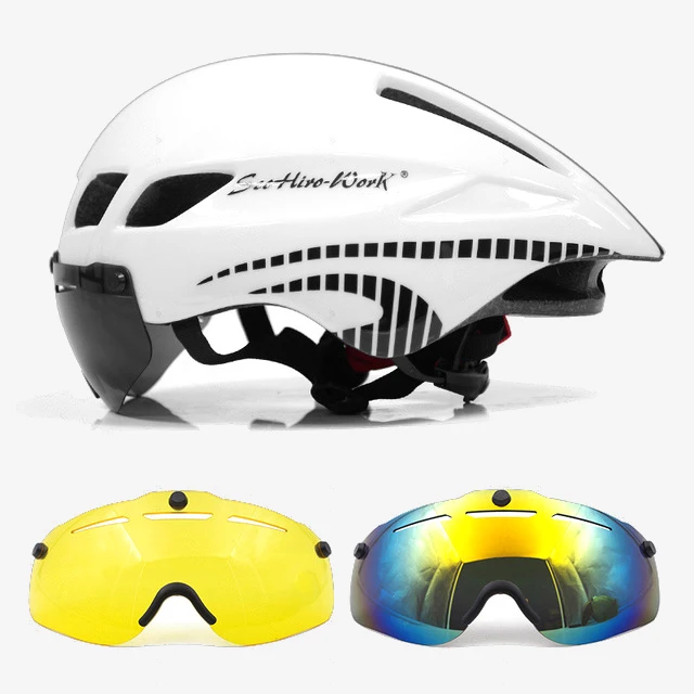 Велосипедный шлем TT aero Goggles шлем дорожный MTB велосипедный спортивный защитный шлем для верховой езды мужские гоночные велосипедные шлемы - Цвет: color 7