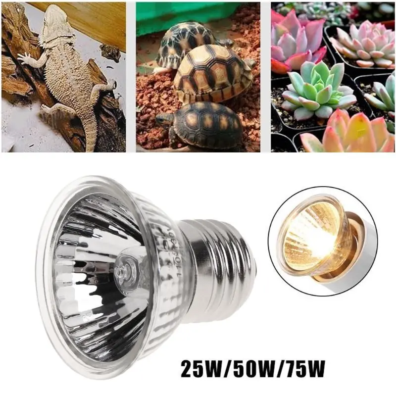 

25/50/75 110V US Turtle Warming Lamp Full Spectrum UVA UVB Ultraviolet Bulb Low Consumption Pet Products Reptile Bask Back Light