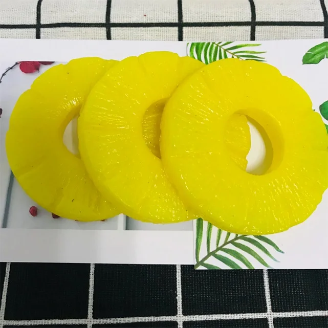 Pineapple circle 3 шт высокое искусственное фруктовое поддельное моделирование клубника модель манго Орнамент Ремесло фотографии реквизит Рождественское украшение для окон - Цвет: Pineapple circle