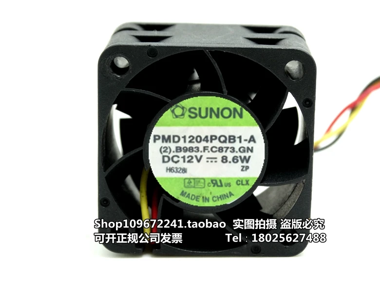 Бесплатная доставка оригинальный SUNON 4028 12В 8 6 Вт PMD1204PQB1 A 40*40*28 мм двойной шариковый