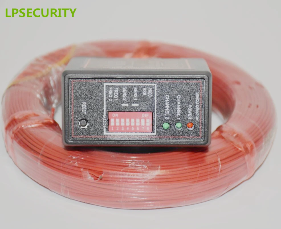 Двухканальный кольцевой детектор LPSECURITY для обнаружения автомобиля с 50-метровым