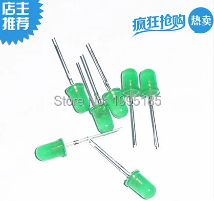 

5mm Led Green 1000pcs F5 LED 5MM Green DIP2 Short Legs 5mm Led Green New and original