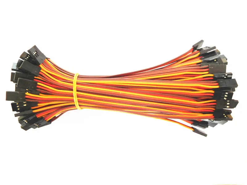 100 шт. 10 см/15 см/20 см/30 см/60 см/90 см/100 см 26AWG штекер JR Servo удлинитель провода кабельный провод
