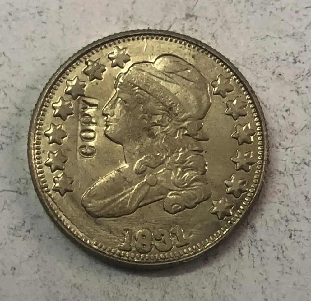 

1831 Соединенные Штаты, 10 центов, свобода Кейп Дим, 2-е разнообразие