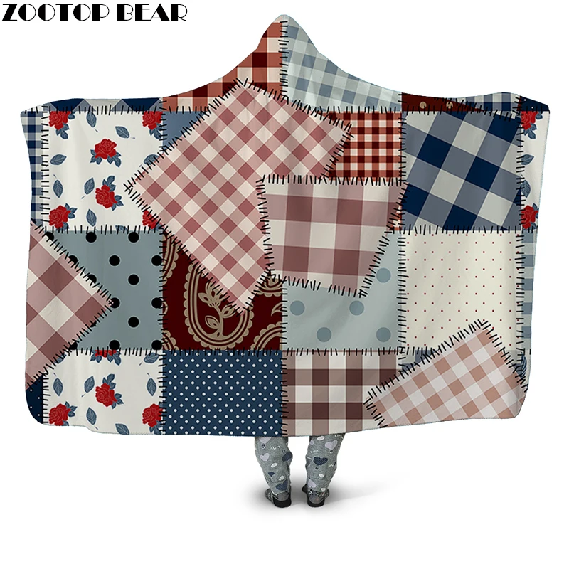 Нашивки с капюшоном одеяло накидка одежда 3D принт аниме повседневное мягкое