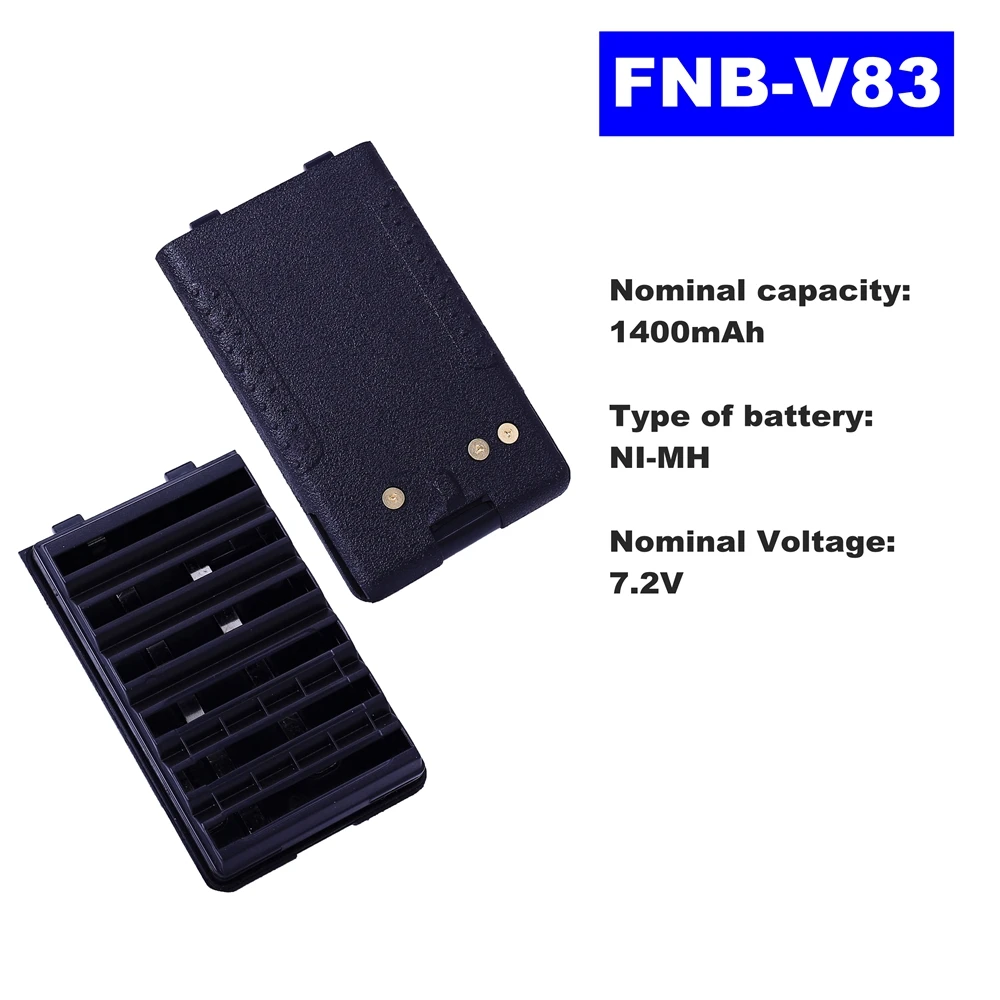 7.2V 1400mAh NI-MH Radio Battery FNB-V83 For Vertex Standard Walkie Talkie VX160/168/428/429 VX250 V417/410/420 Two Way Radio
