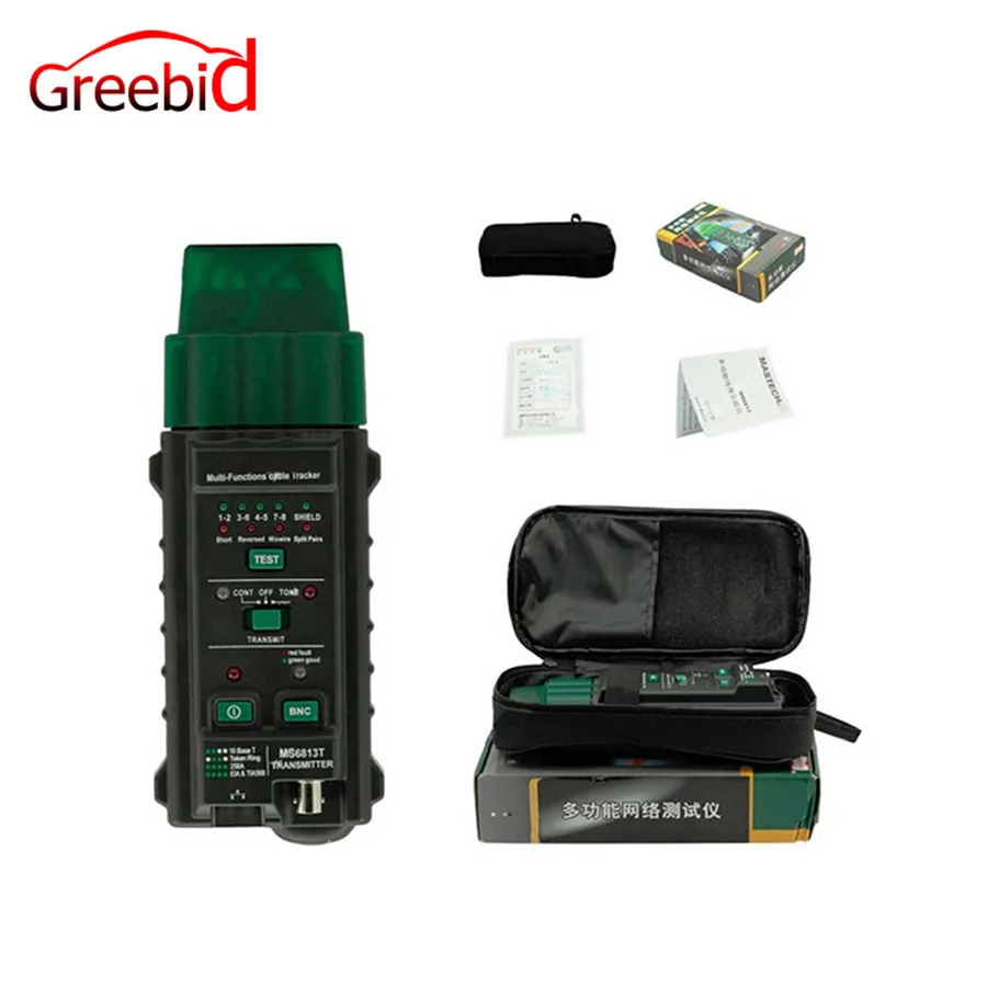 MS6813 тестер сетевого кабеля и телефонной линии трекер передатчик ручной