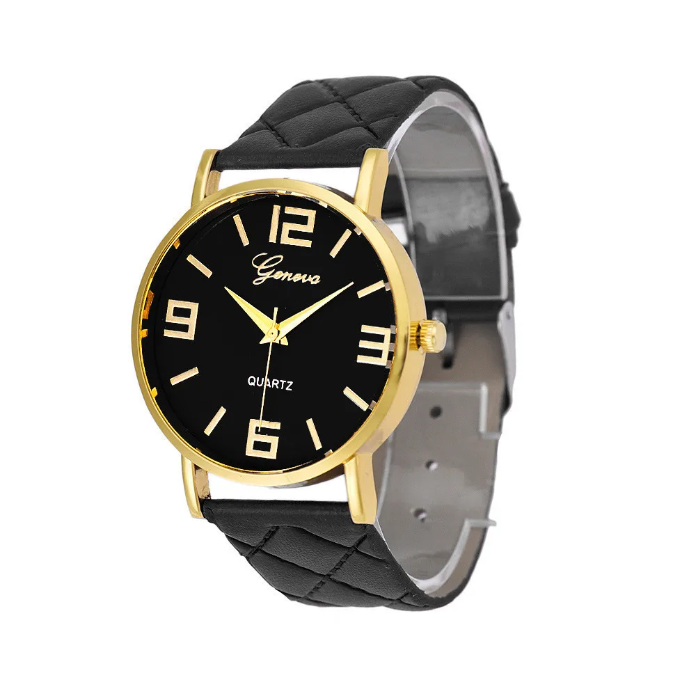 Женские наручные часы reloj para mujer Geneva аналоговые кварцевые из искусственной кожи