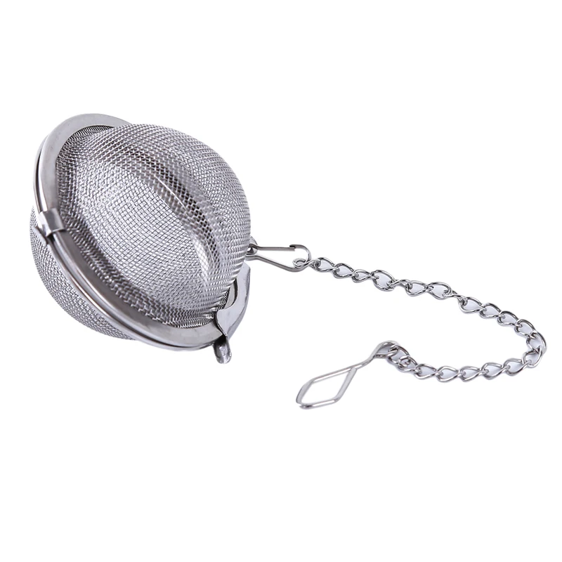 Durable Silver Reusable Stainless Mesh Herbal Ball Tea Spice Strainer Teakettle Locking Filter Infuser 773775 | Дом и сад