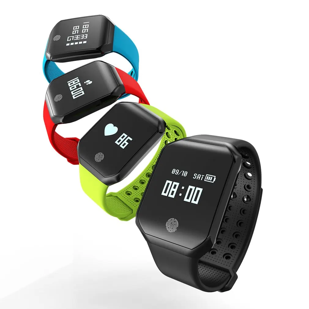 Z66 Smart Watch Heart Rate Blood Pressure Pulse Monitor Fitness Tracker Wristband Waterproof Bracelet 2018 Sales | Наручные часы
