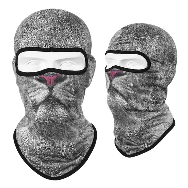 3D Animal Balaclava Motorcycle Full Face Mask Hats Helmet Windproof Breathable Snowboard Cycling Ski - Цвет: XHSZ