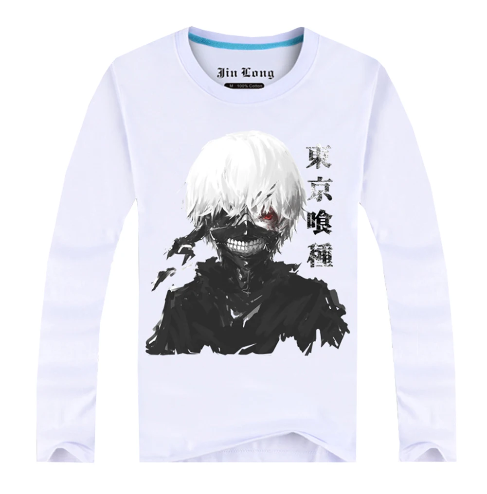 Brdwn Токийский Гуль унисекс Ken Kaneki Touka Kirishima печать косплей футболка с длинными