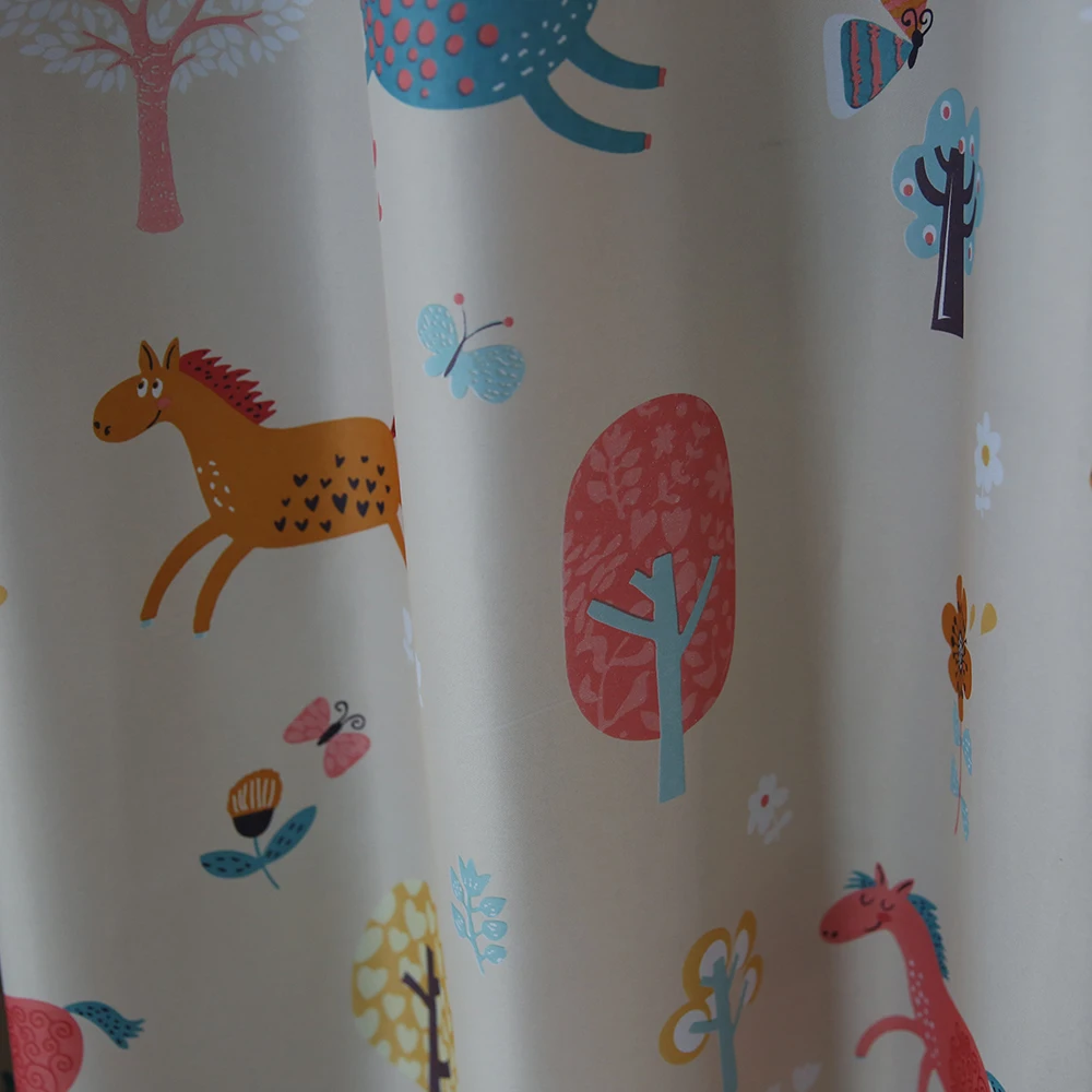 Dsinterior Высокое качество мультфильм печати занавес штора для Детской|curtains for|curtains