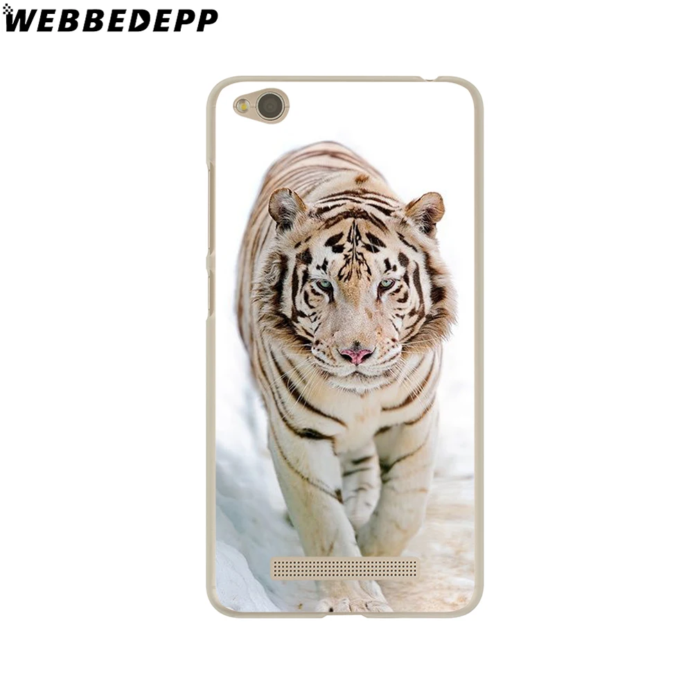 WEBBEDEPP Тигр Лев животных вой чехол для телефона для Xiaomi Redmi 4X 4A 5A 5 6plus Pro 6A S2 7 Note 5, 6, 7, 8 Pro 4X Go крышка