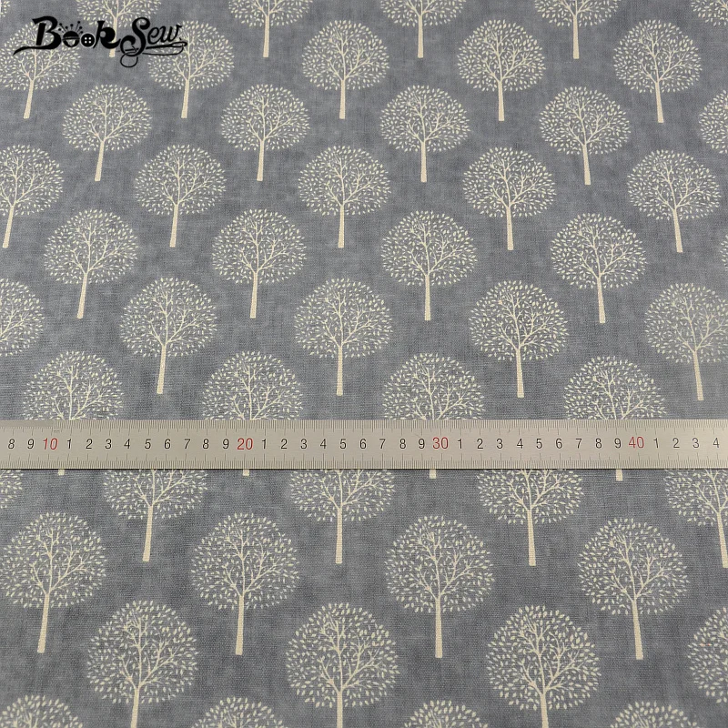 Booksew Textile Dark Grey Cotton Linen Fabric Sewing Dandelion Style Material Tissu Tablecloth Pillow Bag Curtain Cushion Zakka|cotton linen