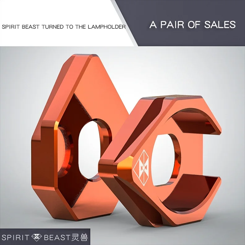 ORANGE Аксессуары для мотоциклов Spirit Beast на заказ, указатели поворота, светодиодный светильник, база для двигателя, креативные товары - Цвет: ORANGE
