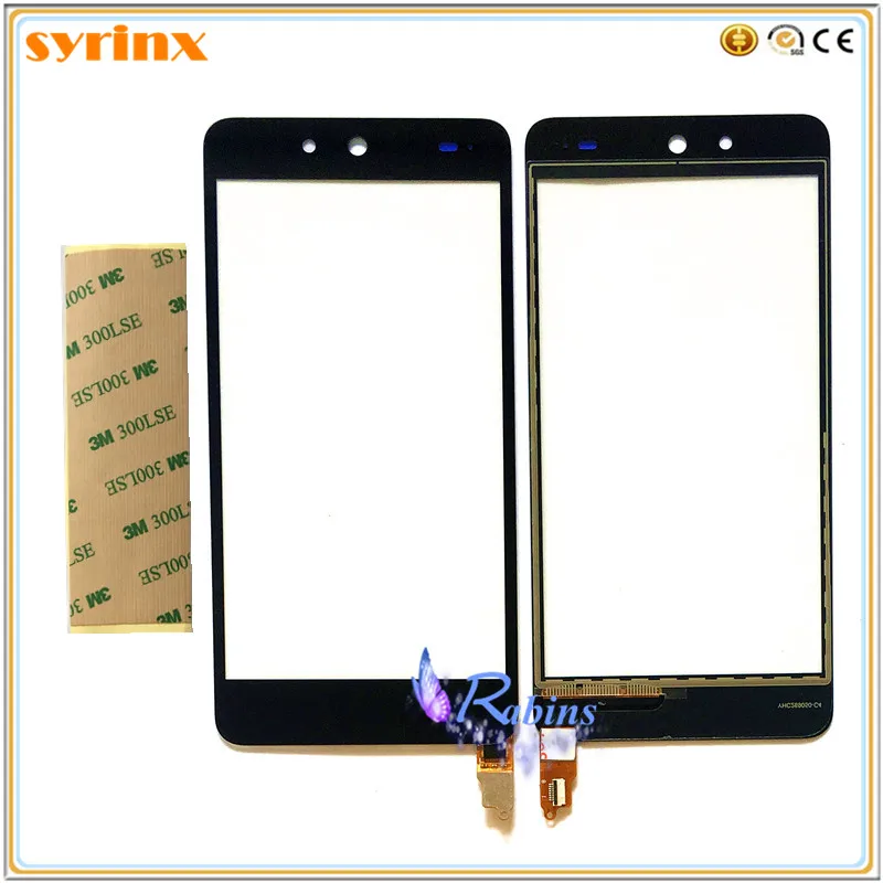 SYRINX Phone Panel Touch Screen Digitizer Sensor Front Glass Lens Touchscreen 3M TAPE For Micromax Canvas Juice 3 Q392 | Мобильные