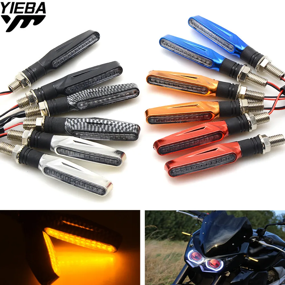 Универсальная мотоциклетная Светодиодная лампа указателя поворота для YAMAHA YZF R1 R6