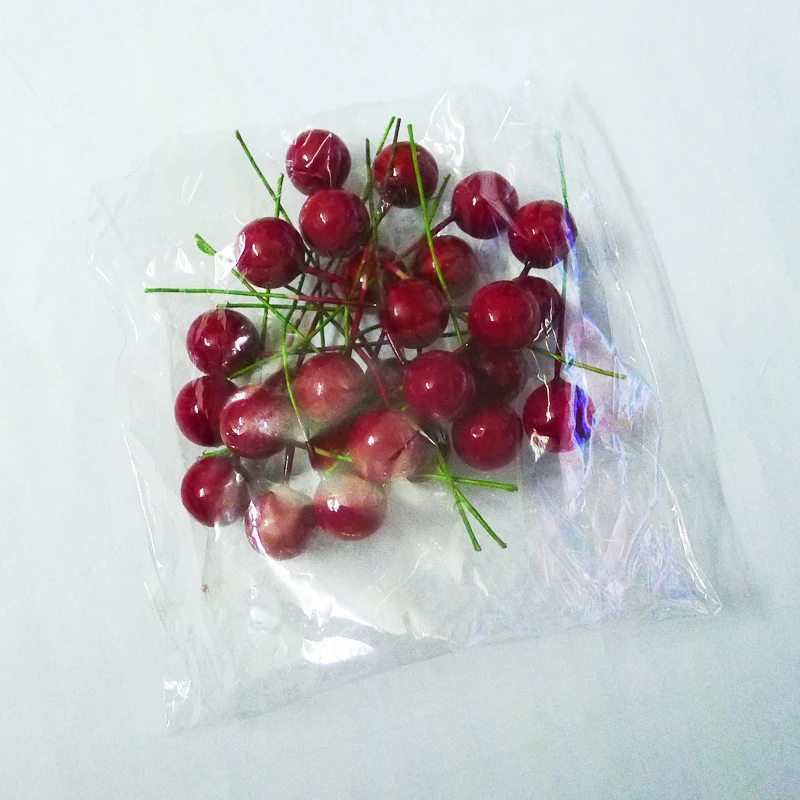 Красная ягода Stamen 20 шт./лот украшение вишня Ronce проволочный цветок для поделок