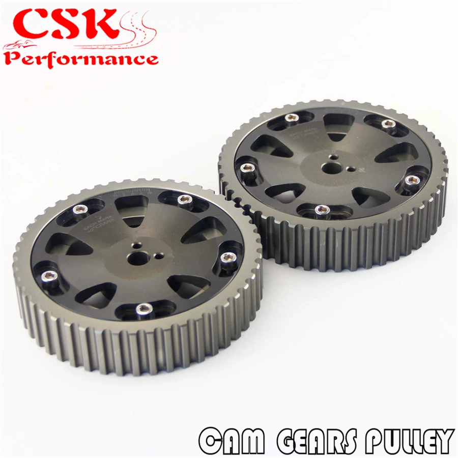 Комплект шкива для Mitsubishi Lancer EVO 1 9 ECLIPSE DSM 4G63 серого цвета 2 шт.|cam gears|pulley kitcam gears pulley |
