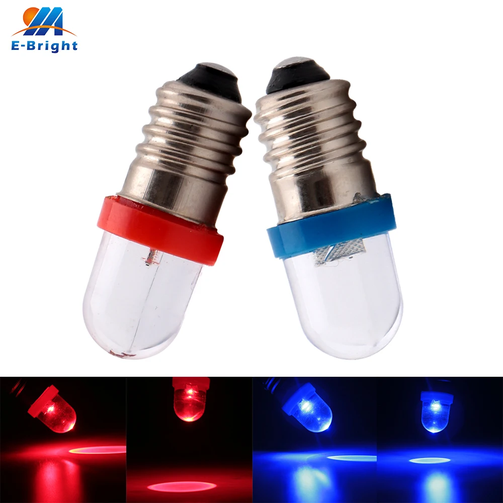 300 шт. E10 F8 1 SMD светодиодный лампы Авто Обратный зазор огни замена 12V 30LM красный