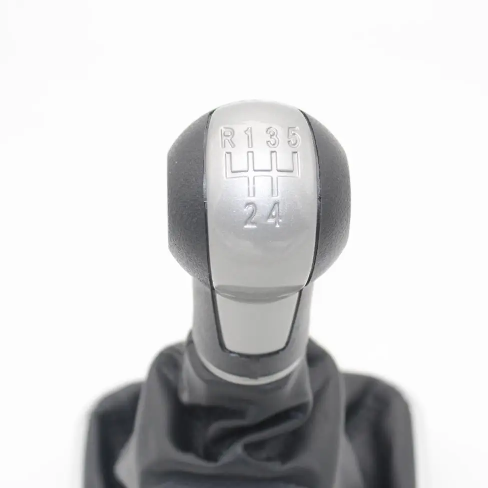 Для Seat Leon MK2 1P 2005 2006 2007 2008 2009 2010 2011 2012 автомобильный-stying 5 Скорость автомобиля Шестерни рычаг переключения передач Ручка с кожаные ботинки