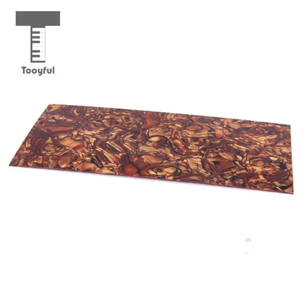 

Tooyful High Quality 1Pcs Guitar Head Veneer Shell Tiger Stripe Celluloid fo rProfessional Jewelry Making Luthier Work Accessory