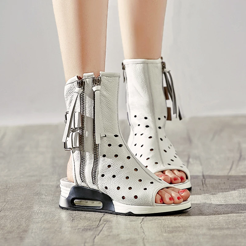 Новинка женские кожаные сандалии zapatos de mujer verano 2019 гладиаторы женская обувь chaussure